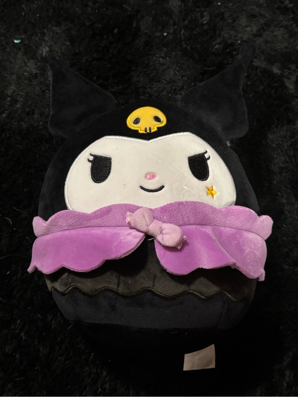 Squishmallows Black White Purple Halloween Kuromi Plush